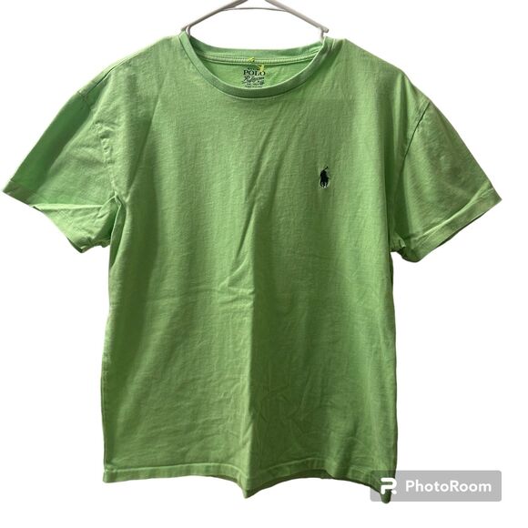 Polo By Ralph Lauren Youth Boys Tee Lime Green Size Men's Small - Picture 1 of 4